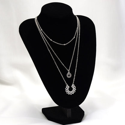 Collana Loto Strati Argento