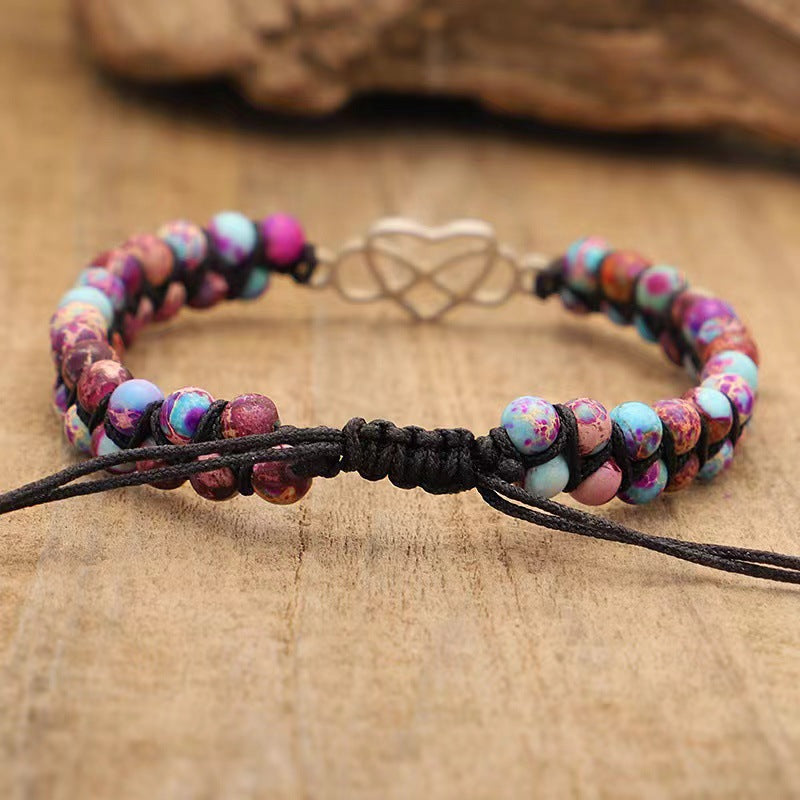 Bracciale bohemien doppio strato