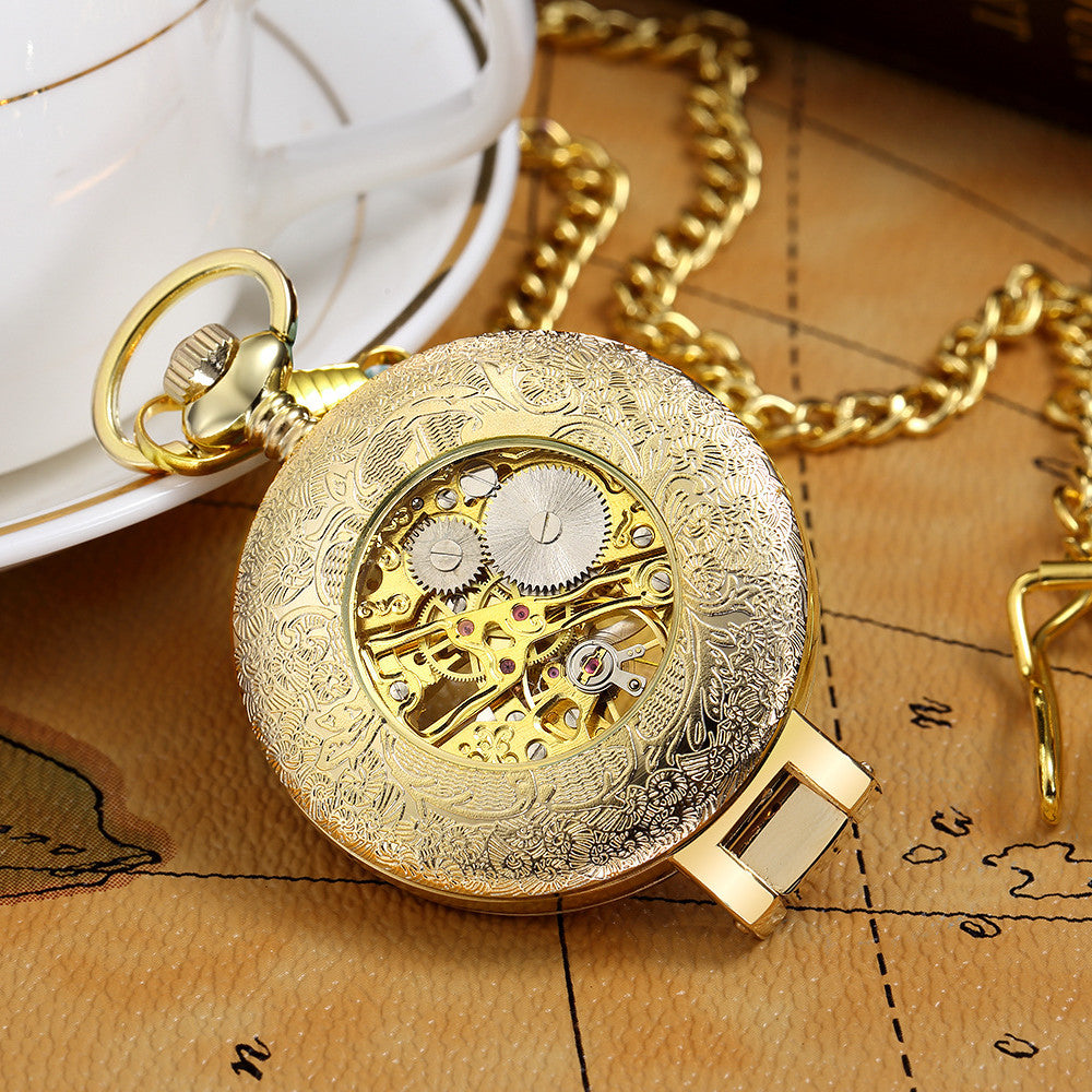 Orologio da tasca meccanico scheletro