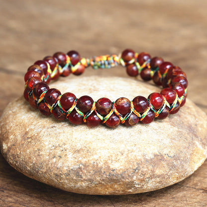 Bracciale occhio di tigre regolabile