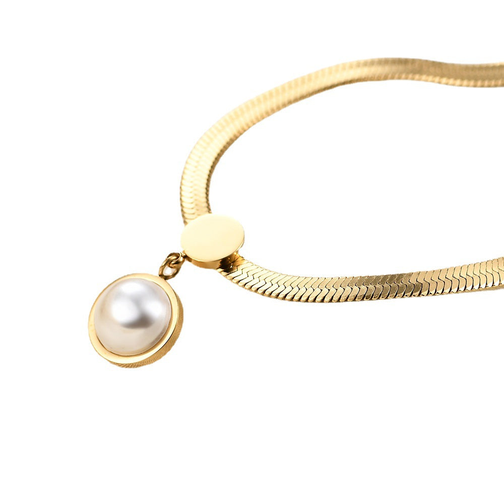 Collana serpente catena piatta