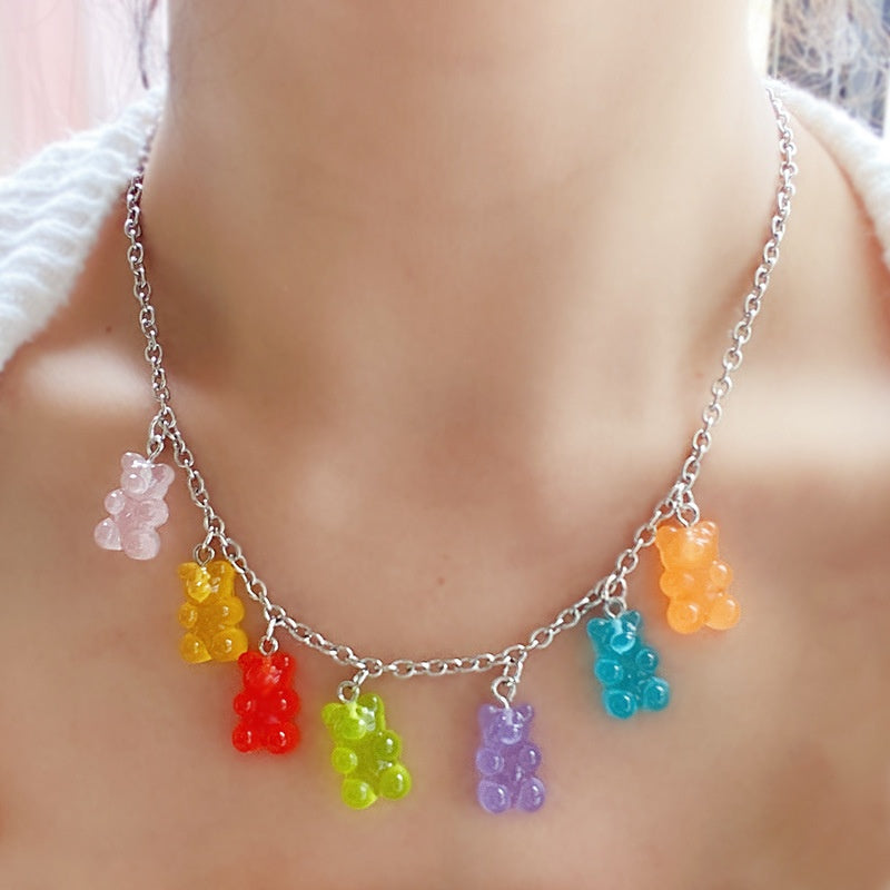 Collana Orso Colorato