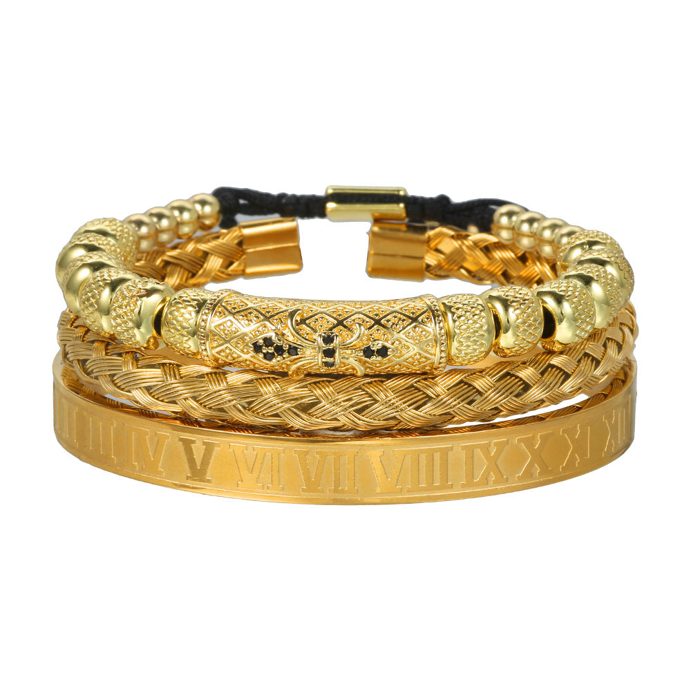 Bracciale scheletro intrecciato