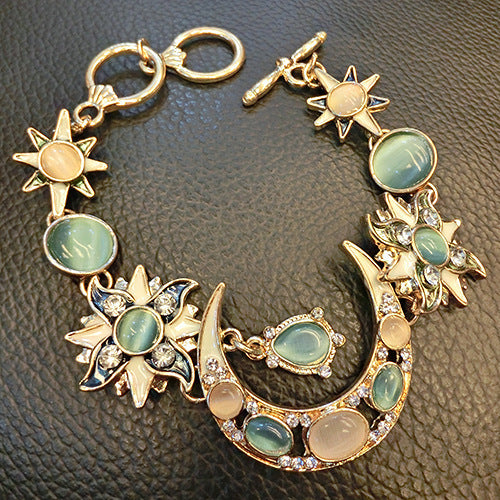 Anello sole e luna opale