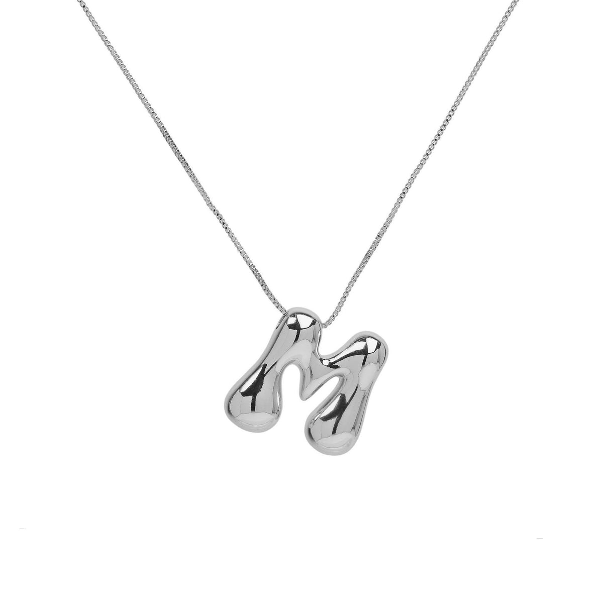 Collana lettera in ottone