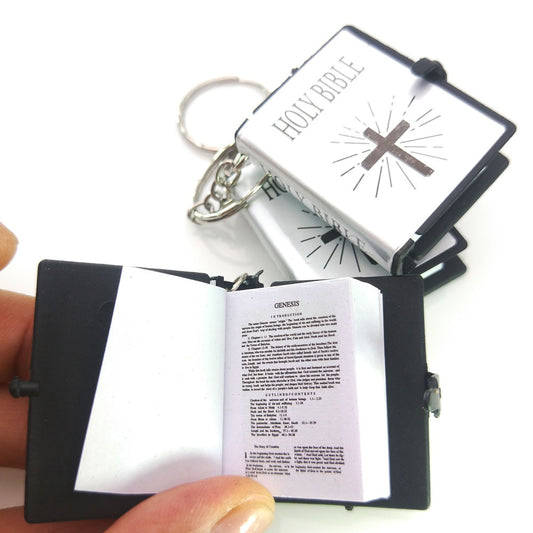 Portachiavi Bibbia miniatura