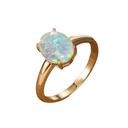 Anello opale uovo