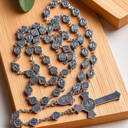 Collana croce lunga da maglione