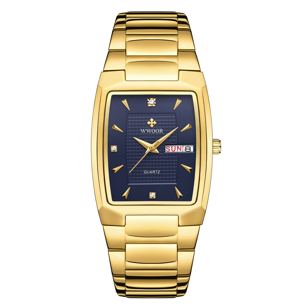 Orologio uomo quadrato impermeabile