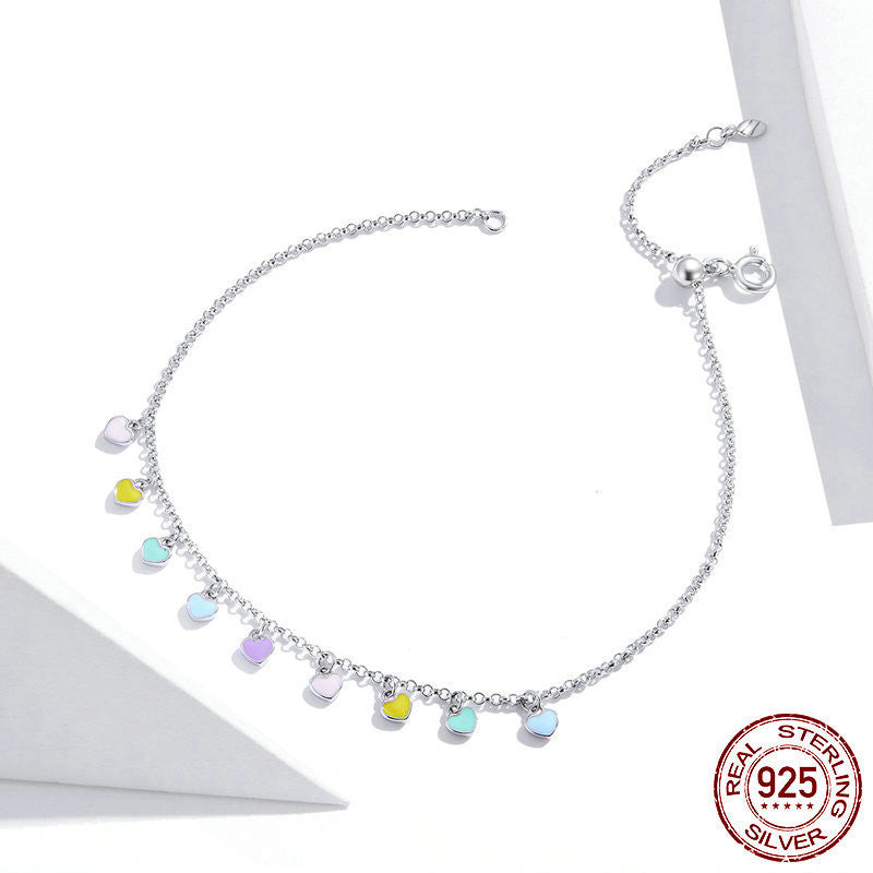 Cavigliera Cuore Arcobaleno