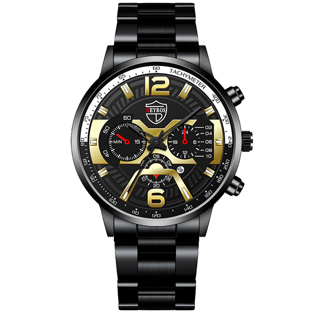Orologio uomo calendario inox