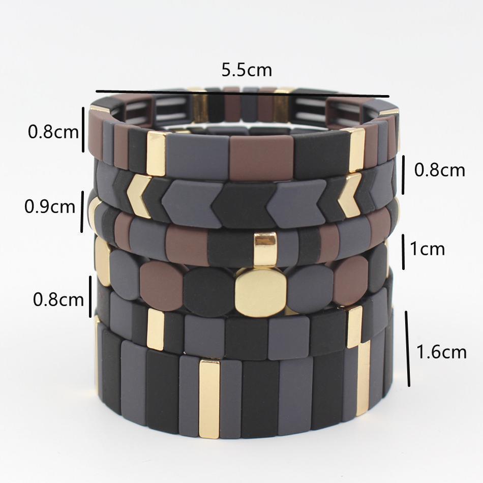 Bracciale perline smaltate
