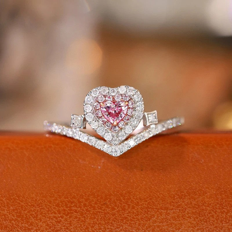 Anello geometrico retrò stile corte