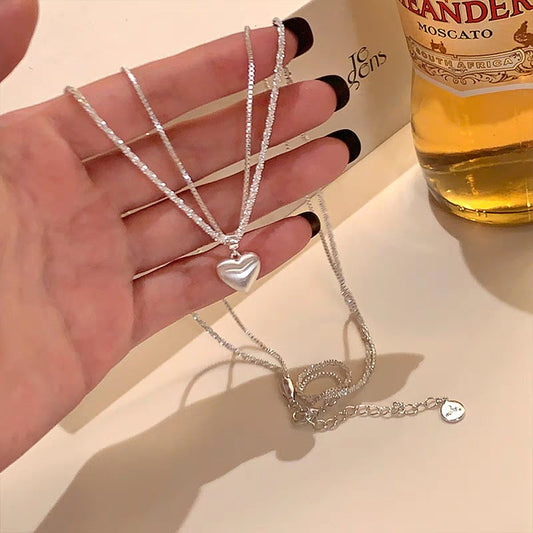Collana Argento Cuore Minimal