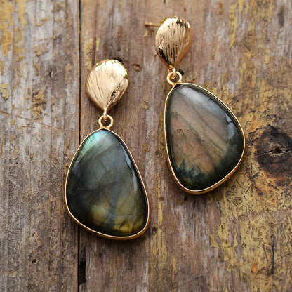 Orecchini labradorite