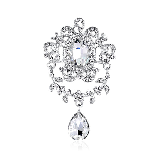 Spilla strass e cristalli