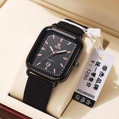 Orologio silicone quadrato coppia