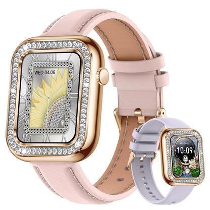 Smartwatch quadrato impermeabile cristalli