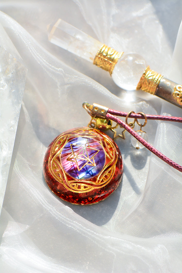 Collana cristallo rosso