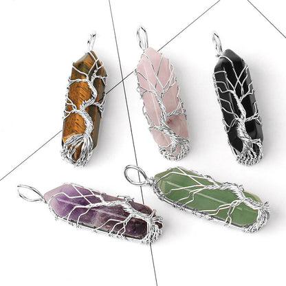 Collana Prisma Esagonale Albero della Vita