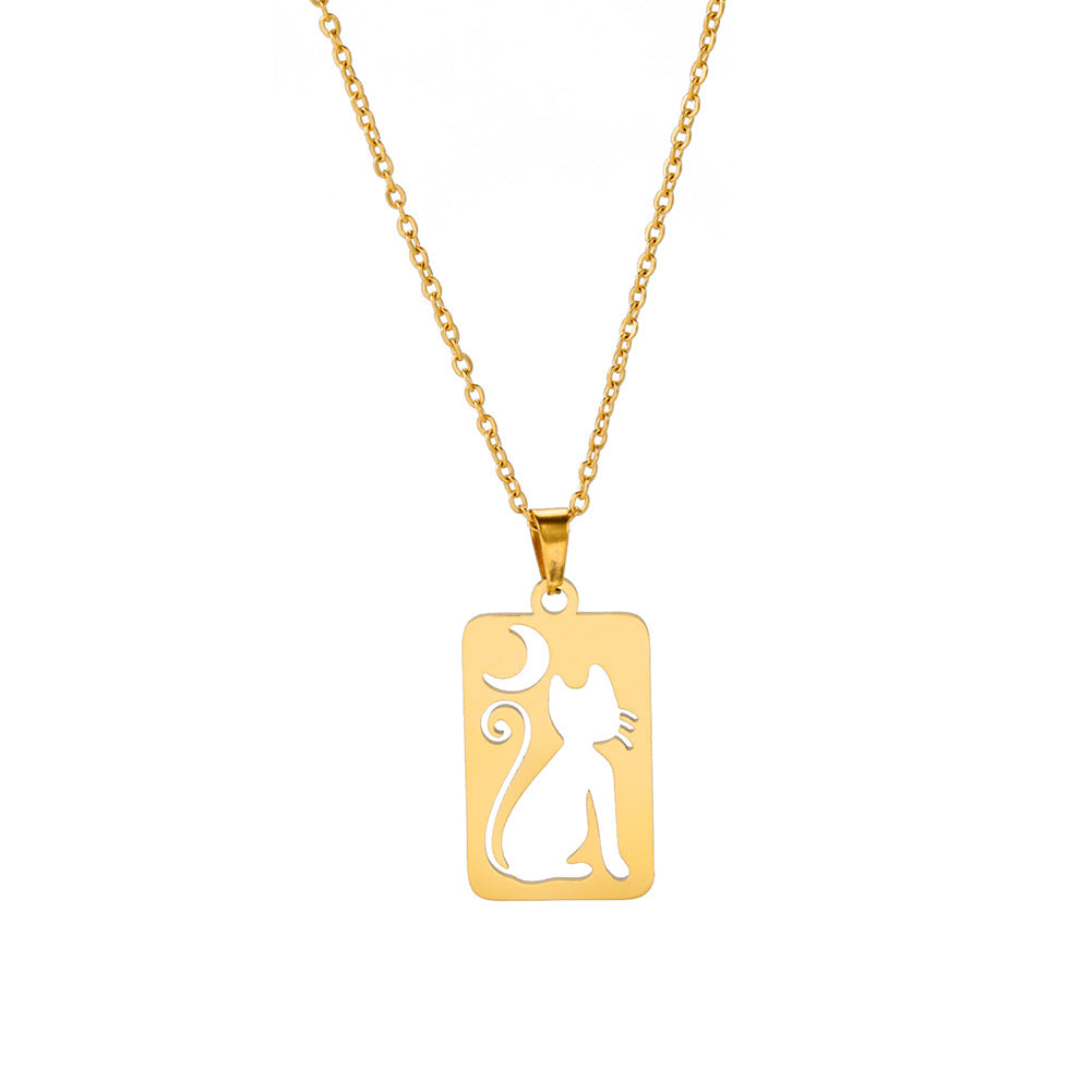 Collana pendente mezzaluna