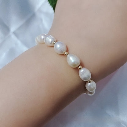 Bracciale elastico perle di fiume