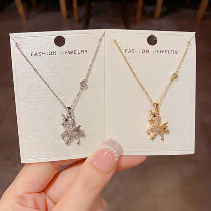 Collana Pegaso con zirconi