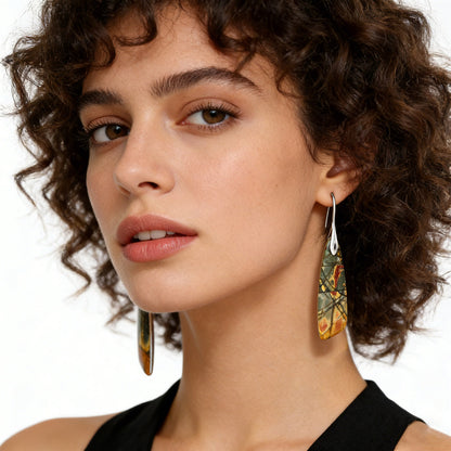Orecchini boho pietra