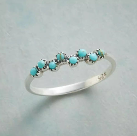 Anello agata otto foglie