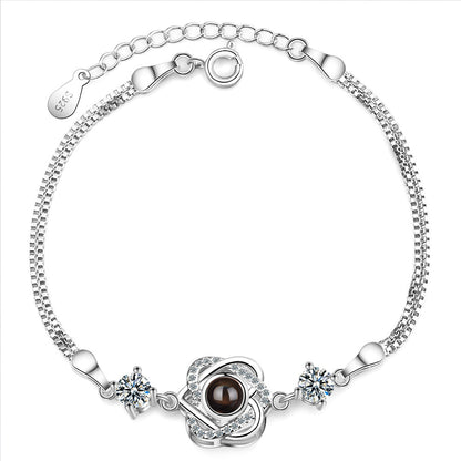 Bracciale cuore proiezione memoria