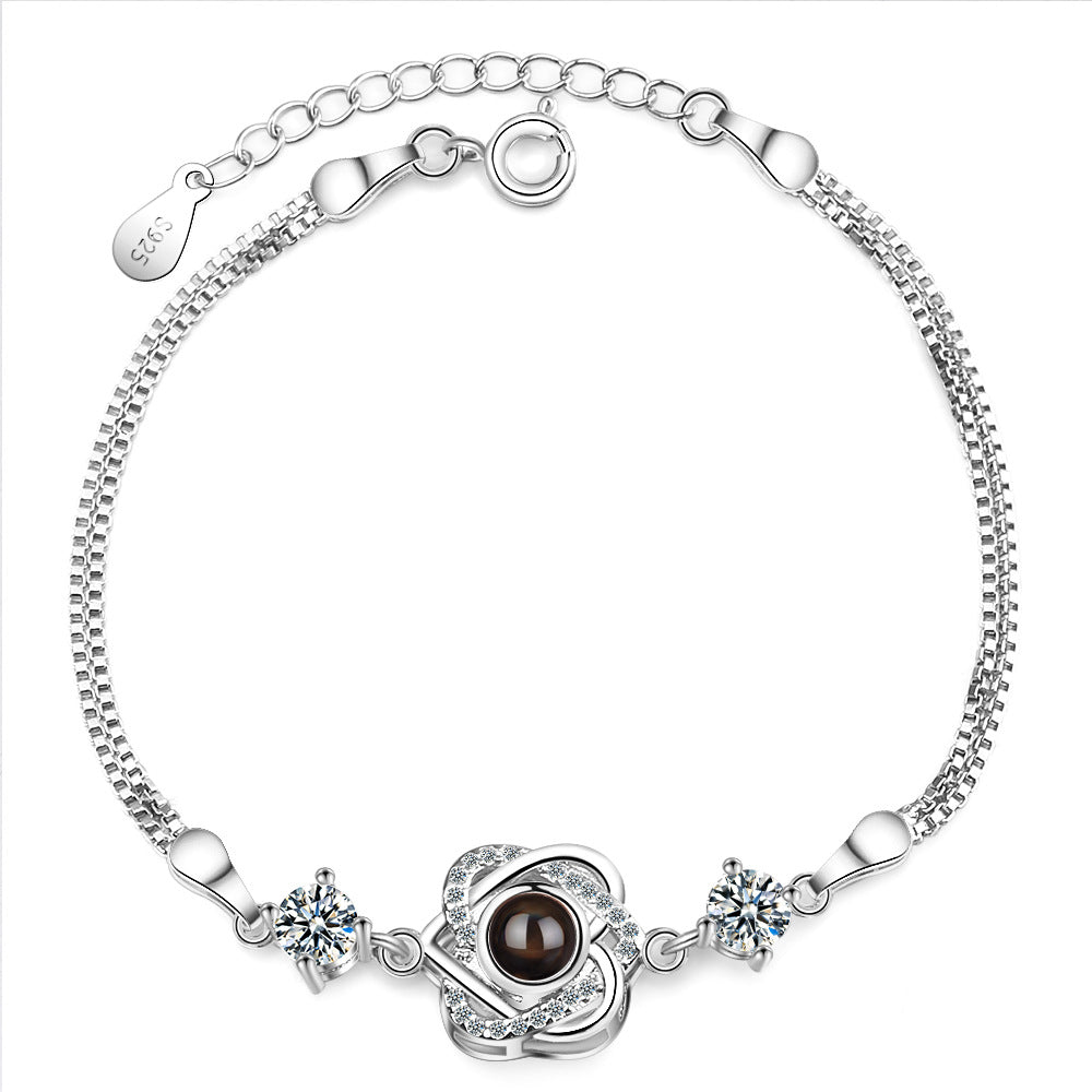 Bracciale cuore proiezione memoria