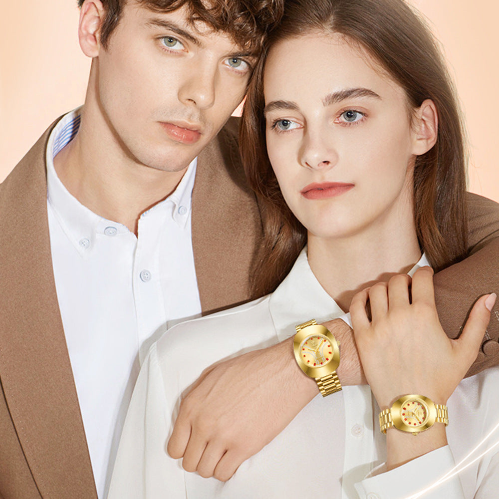 Orologio impermeabile oro