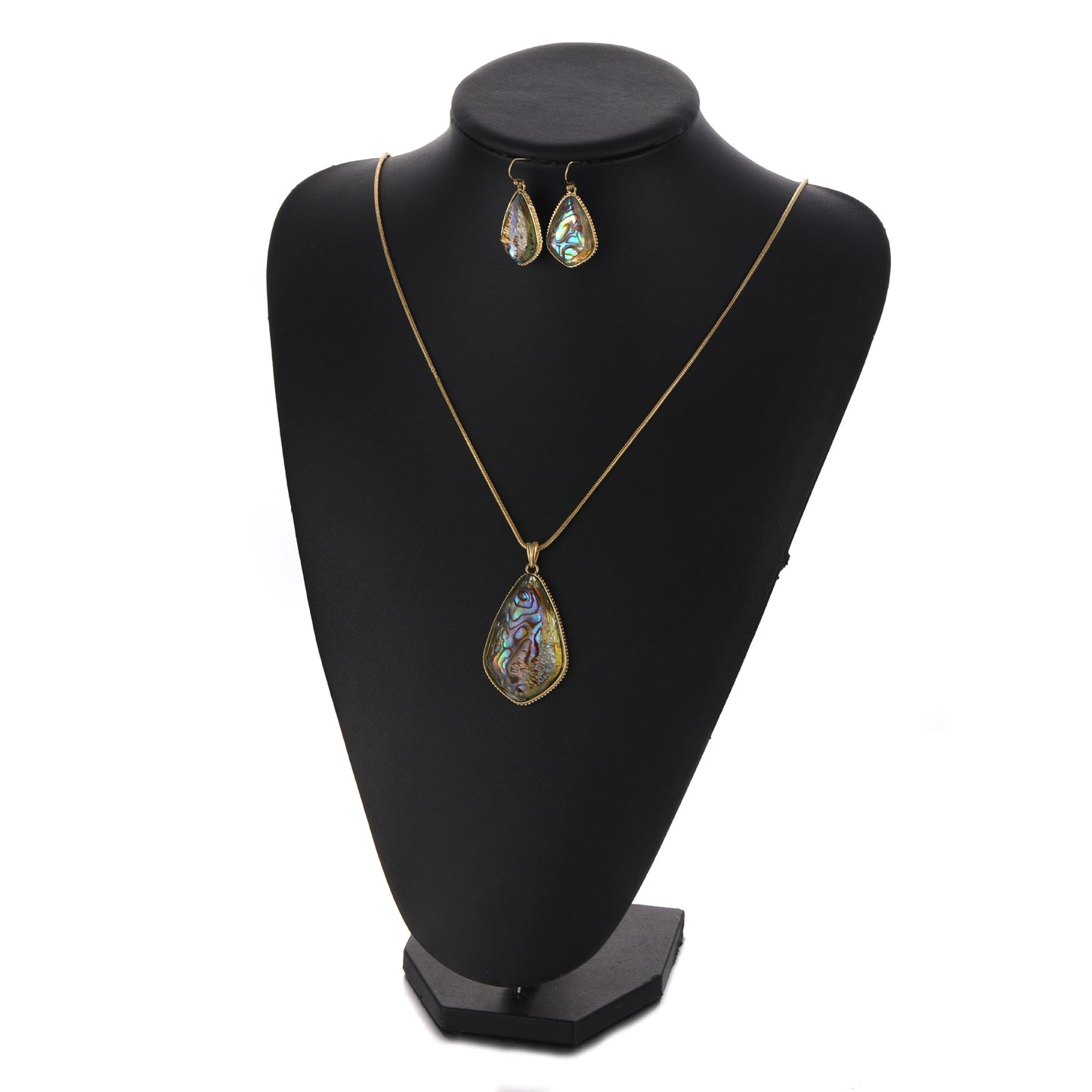 Set orecchini e collana resina