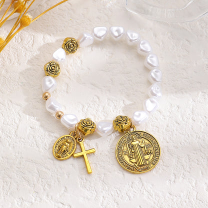 Bracciale croce fatto a mano