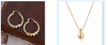 Collana goccia minimale