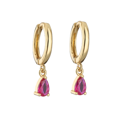 Orecchini goccia cristallo zircone