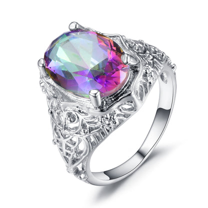 Anello in zircone rotondo