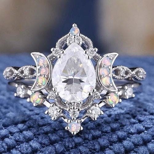 Anello Coppia Pietra di Luna