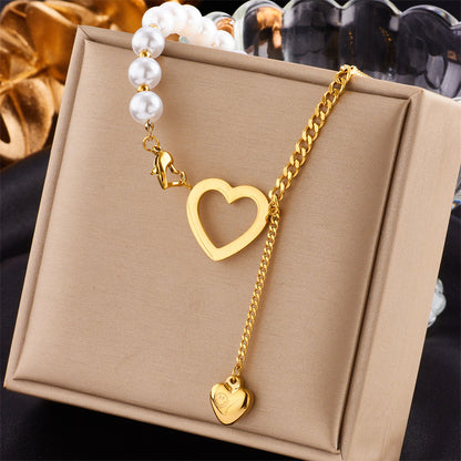 Collana doppio pendente quadrato