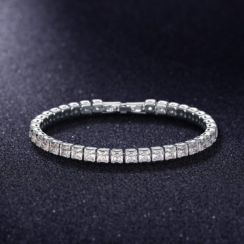 Bracciale quadrato diamante