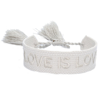 Bracciale coppia con ricamo