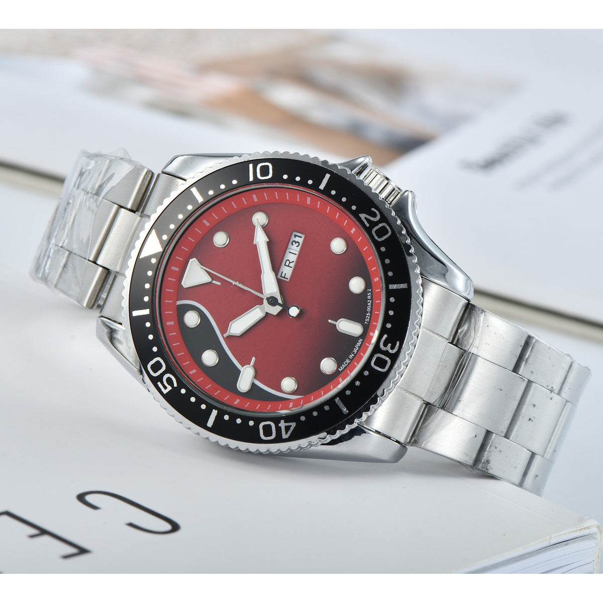 Orologio calendario doppio da uomo