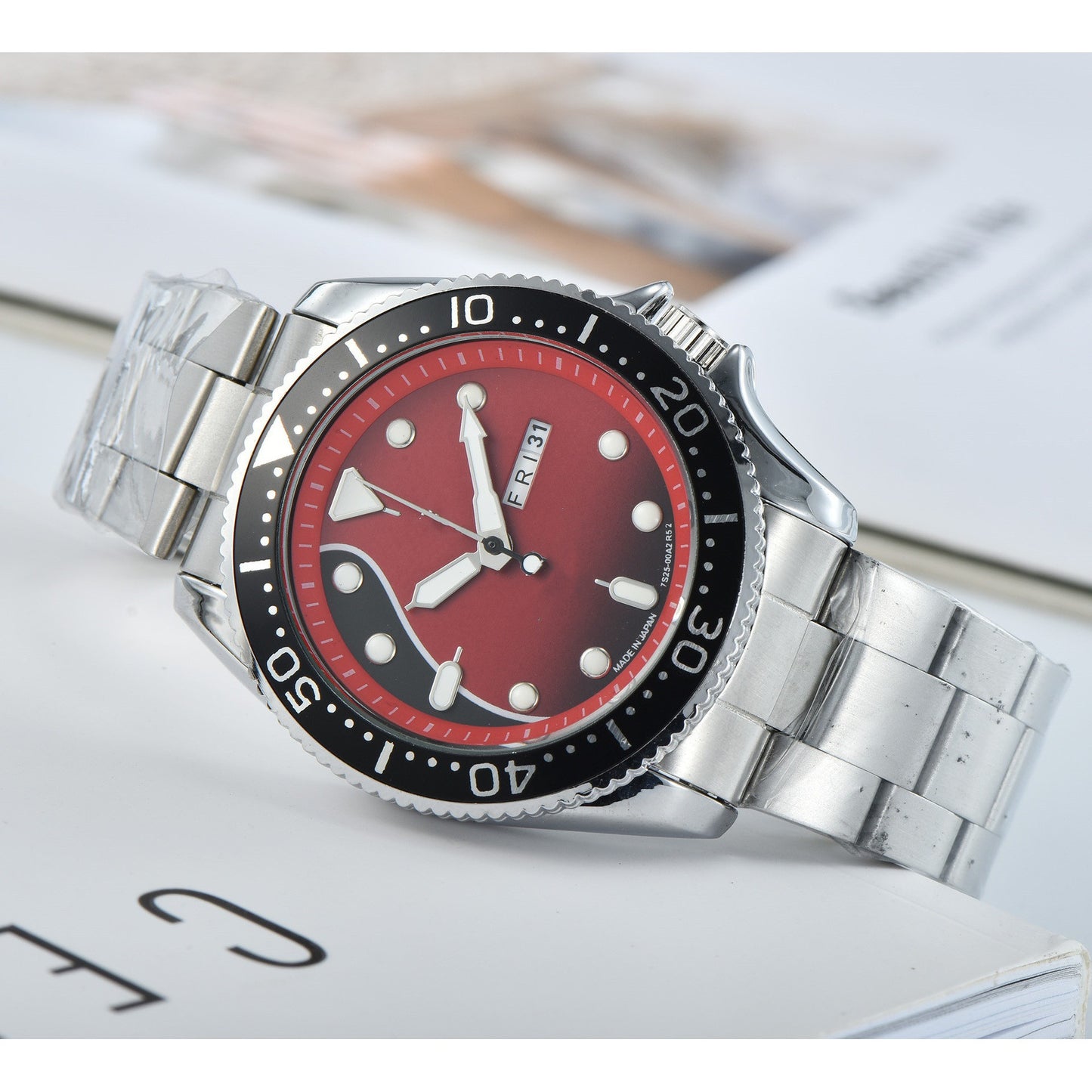 Orologio calendario doppio da uomo