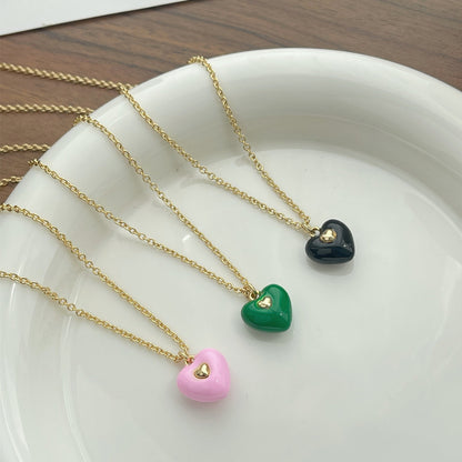 Collana smaltata cuore