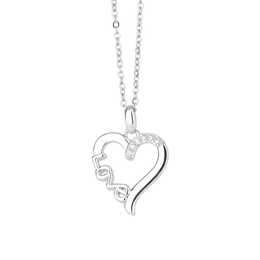 Collana cuore titanio per anniversario