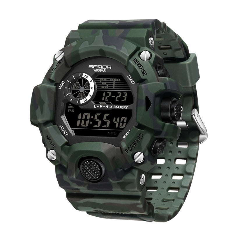 Orologio sportivo mimetico multifunzionale