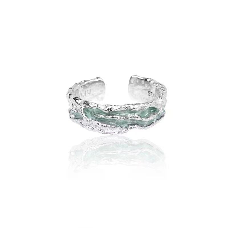 Anello floreale minimalista