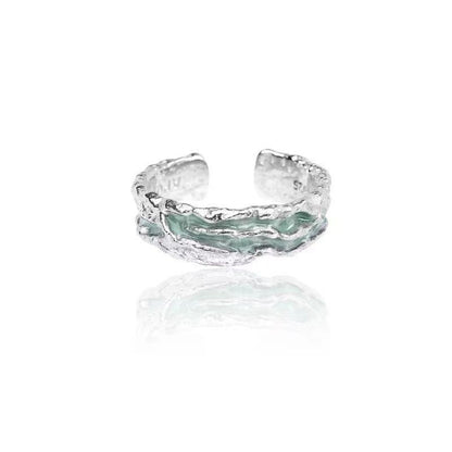 Anello floreale minimalista
