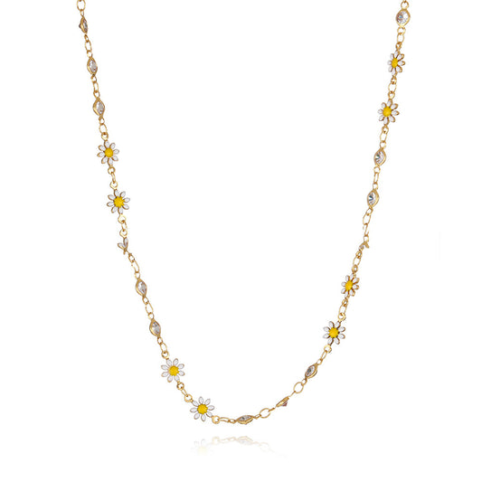 Collana margherita in acciaio inossidabile
