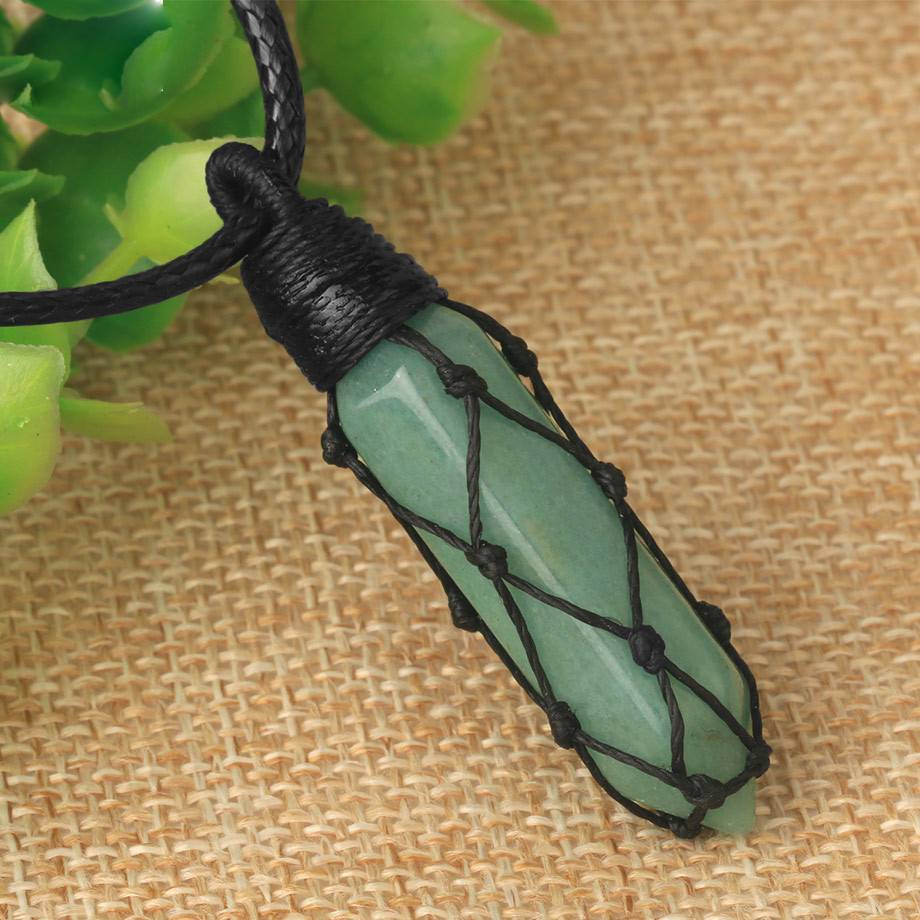 Collana pietre naturali intrecciata